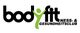 Logo mit Schriftzug "bodyfit" und einem grünen stilisierten Fitness-Symbol.