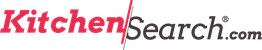 Logo of KitchenSearch.com: "Kitchen" in red, "Search.com" in black letters.