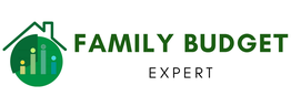 Family Budget Expert logo with a house and chart icons in green.