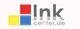 Logo mit roten, gelben und blauen Quadraten, daneben Text: "Ink center.de".