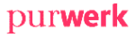 Roter "purwerk"-Schriftzug auf weißem Hintergrund.