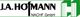 Logo der J.A. Hofmann Nachf. GmbH: Schwarzer Text mit grünem "H".