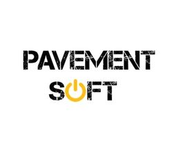 Text says "Pavement Soft" with a power button for the "O" in "Soft".