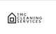 TMC Cleaning Services logo with a house icon on a white background.