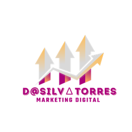 Logotipo con flechas ascendentes y texto "D@silv△ Torres, Marketing Digital".