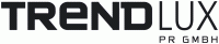 Logo von Trendlux PR GmbH in schwarzer Schrift auf weißem Hintergrund.