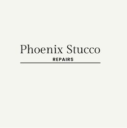 "Logo reads: Phoenix Stucco Repairs in black text on a light background."