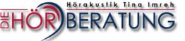 Logo mit Text: "Hörakustik Tina Imreh - DIE HÖRBERATUNG" in Blau und Rot.
