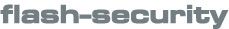 Text "flash-security" in grauer Schrift auf weißem Hintergrund.