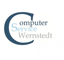 Logo mit Text: "Computer Service Wernstedt" in verschiedenen Schriftgrößen und Blautönen.