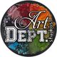 Art Dept. Studios logo with colorful textures in a circular design.