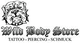 Logo mit Bulldogge und Text: "Wild Body Store, Tattoo, Piercing, Schmuck".