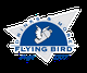 Logo mit Shaker und Flügel, Text: "Drinks & More Flying Bird, seit 1997".