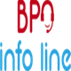 "BPO info line" text in red and blue on a white background.