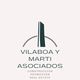 Logotipo de Vilaboa y Martí Asociados, construcción, promoción y bienes raíces.
