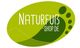 Grünes Logo mit Schriftzug "NATURFUSS-SHOP.DE" und einem stilisierten Fußabdruck.