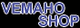 Text: "Vemaho Shop" in blauer Schrift auf schwarzem Hintergrund.