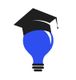 Glühbirne mit Doktorhut, symbolisiert Bildung und Wissen.