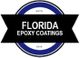 Logo of Florida Epoxy Coatings with a black banner and blue circle, established in 2018.