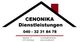 CENONIKA Dienstleistungen Logo mit Kontaktdaten und Hamburger Adresse.
