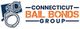 Connecticut Bail Bonds Group logo with handcuffs and state outline.