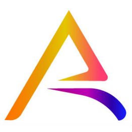 Gradient logo featuring a stylized "AR" in yellow, orange, pink, and purple hues.