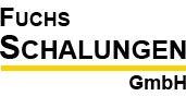 Fuchs Schalungen GmbH Logo mit gelbem Unterstrich.