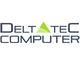 Logo mit Text „Deltatec Computer“ in grauer Schrift, grünes Dreieck ersetzt den Buchstaben A.
