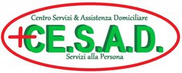 Logo di CESAD: "Centro Servizi & Assistenza Domiciliare, Servizi alla Persona" su sfondo bianco.