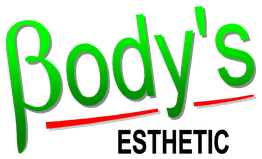 Texto "Body's" en verde con línea roja abajo.