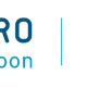 Logo van Romaro, met de tekst "Romaro maakt schoon" en een blauwe abstracte vlinder.