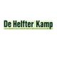 Logo van De Helfter Kamp met slogan "Heerlijk kamperen in het hart van de natuur".
