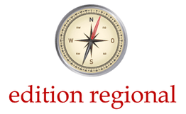 Kompass mit roter Schrift „edition regional“ darunter.