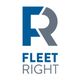 Logo of Fleet Right with stylized letters "F" and "R" in blue and gray.