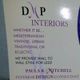 Flyer for DMP Interiors and Paula R. Mitchell, interior design consultant.
