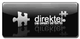 Schwarzer Button mit einem Puzzle-Teil und der Aufschrift "direktel. DIE DIREKTESTE WEBSITE".