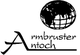 Logo mit Weltkugel und Text "Armbruster Antoch" in stilisierter Schrift.