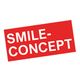 Logo rosso "Smile-Concept" su sfondo bianco.