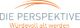 Logo mit Text "DIE PERSPEKTIVE" und "Würdevolles alt werden" in Grau und Orange.