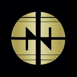 Gold circular logo with stylized "N" and "Z" divided by a vertical line on black background.