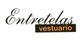 Texto del logotipo: "Entretelas vestuario" en cursiva y negrita sobre fondo blanco.