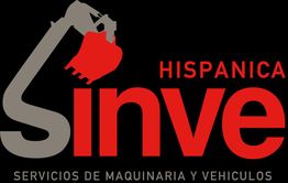 Logo de Sinve Hispánica con lema "Servicios de maquinaria y vehículos".