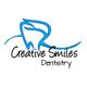 Logo of Creative Smiles Dentistry featuring a blue tooth outline and elegant text.