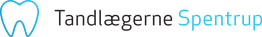 Logo for Tandlægerne Spentrup med tand-ikon i blåt.