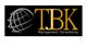 Logo von TBK Management Consultancy mit stilisierter Weltkugel.