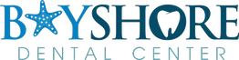 Bayshore Dental Center logo with a starfish in "Bay" and a tooth in "Shore".