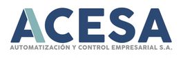 Logo de ACESA: Automatización y Control Empresarial S.A., letras azules y grises.