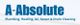 A-Absolute logo: Plumbing, Heating, AC, Sewer & Drain Cleaning services.