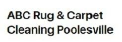 Text: "ABC Rug & Carpet Cleaning Poolesville."
