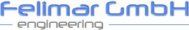 Logo mit Schrift "Fellmar GmbH Engineering" in blauer und grauer Schrift auf weißem Hintergrund.